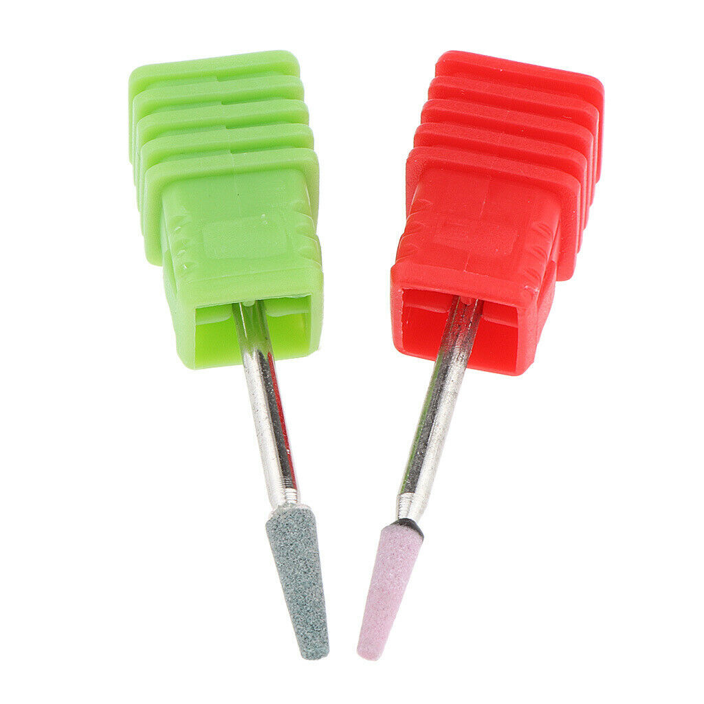 2Pcs Nail Drills Bit For Cuticle Clean Gel Removal Tools for Nail Salon Use
