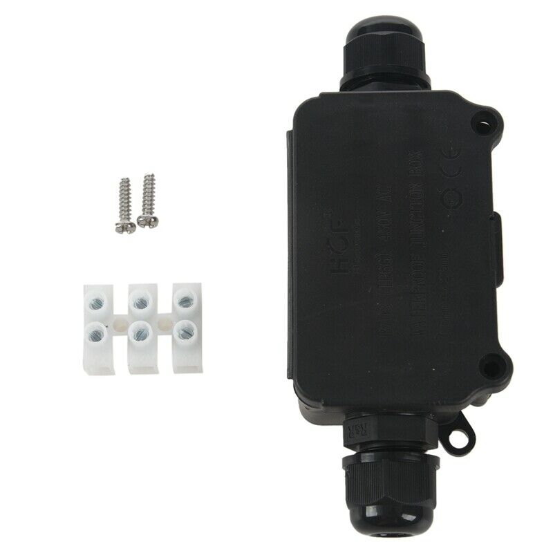 IP66 Waterproof Outdoor 2 Cable PG9 Black Plastic Connector Gland Electrical JX2