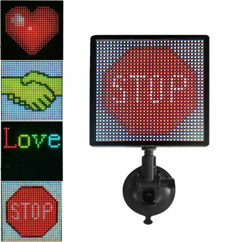 P4 Led Bluetooth Car Sign Rear Window Message Board Emoticon Display Screen