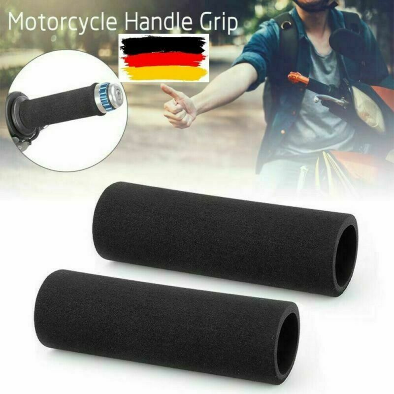 2Motorcycle Anti Vibration Handle Bar Foam Comfort Motorbike Slip Over Grips X2