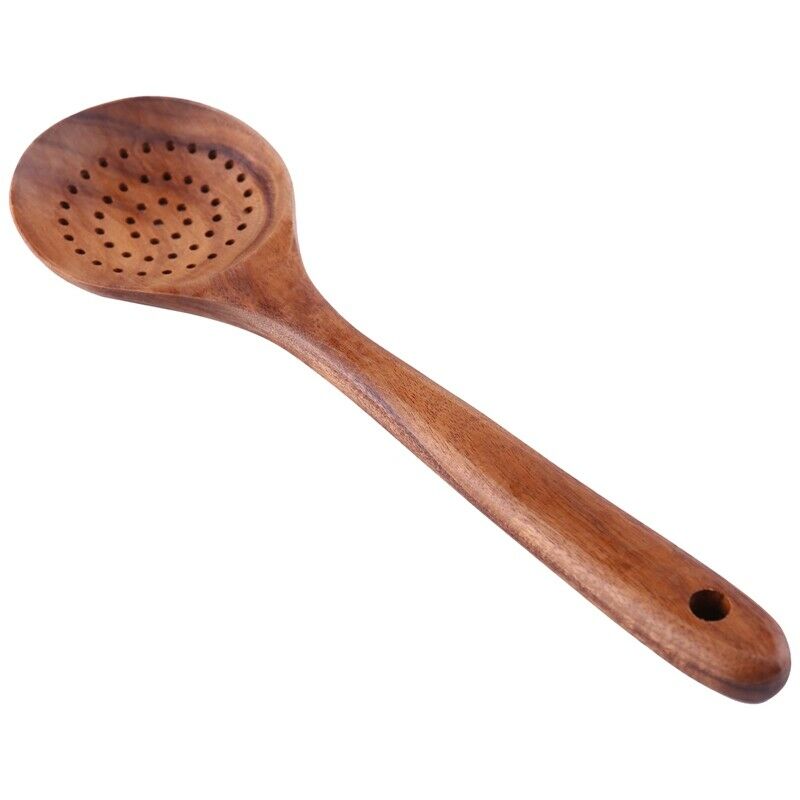 Teak Wood Spoon Long Handle Spoon Ladle Big Rice Paddle Wooden Cooking Spoon SC5