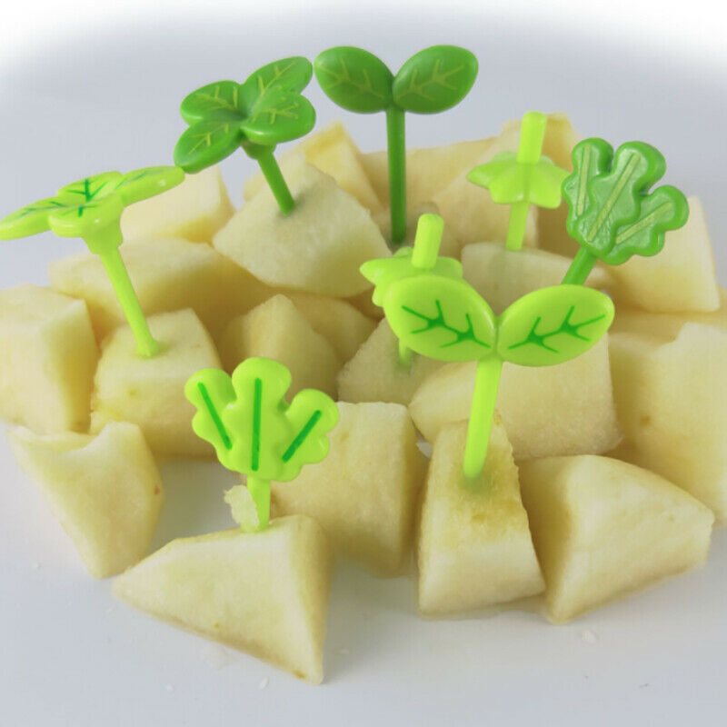 8pcs Fruit Vork Tandenstoker Bladeren Salade Tiny Vork Mini Cake Picks Voor kiCH