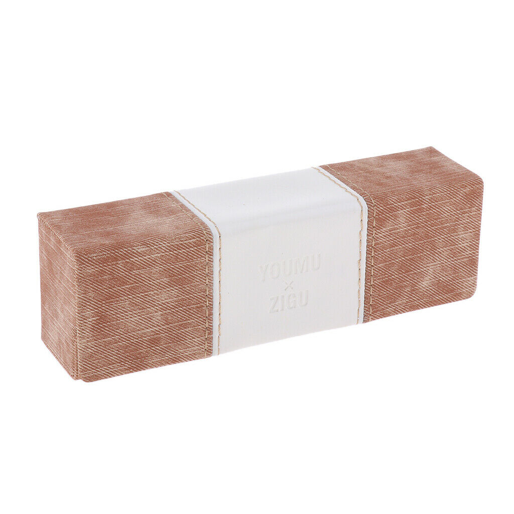 Glasses Case, Lightweight Portable Glasses Box - Brown, 16x5x3.8cm