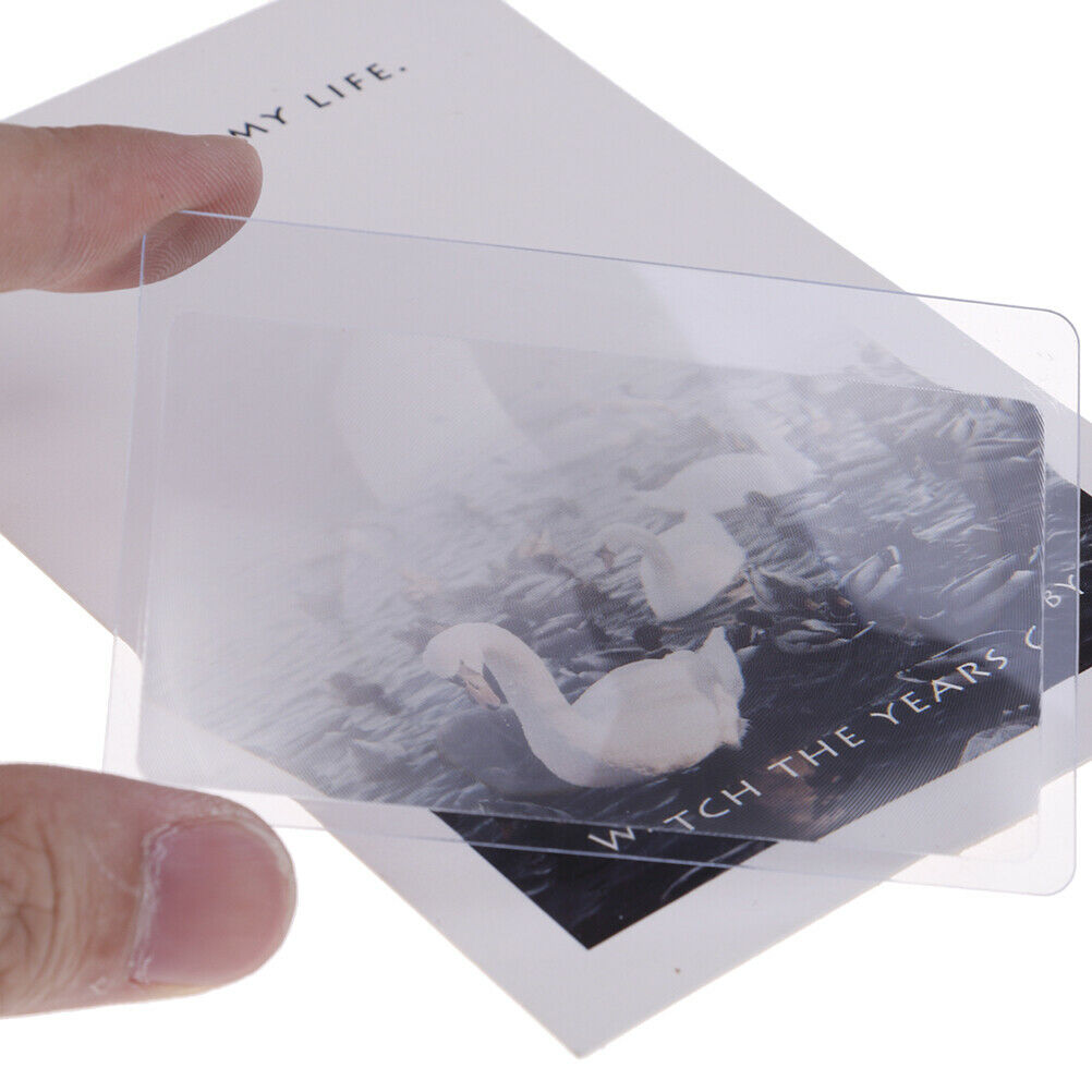 Credit Card Magnifier Pocket Credit Card Fresnel Transparent Magnifying G.l8
