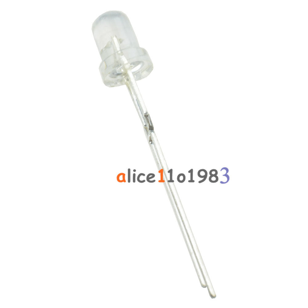 100PCS 3mm Blue 5000MCD Round  Water Clear LED Light
