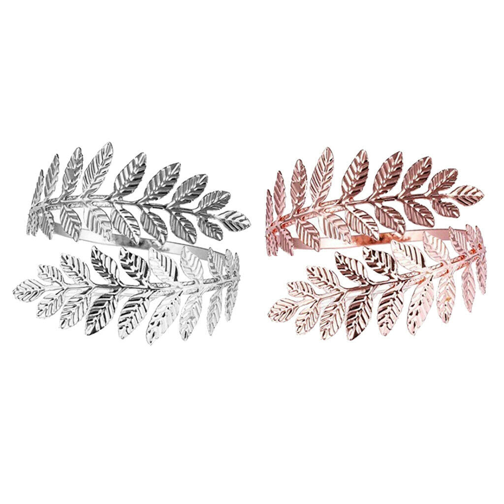 2pcs Retro Women Arm Bangles Fashion Cuff Armlets Bridal Bridemaid Bracelets