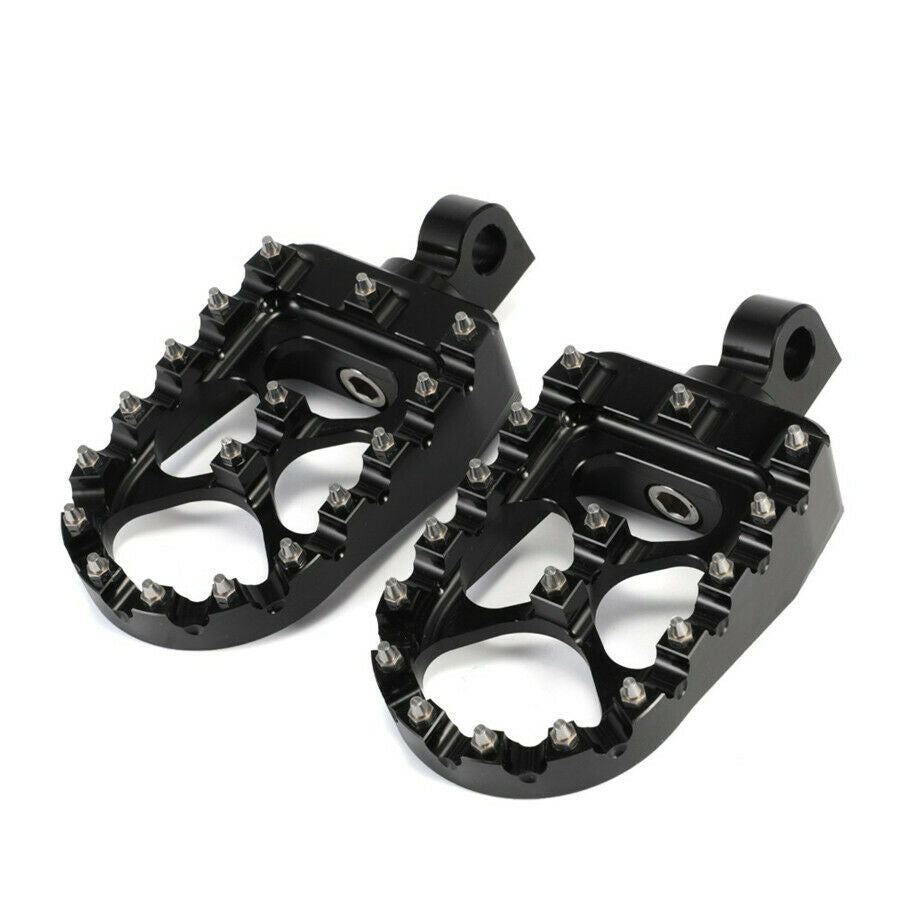 Rotating Black Rest Footpegs Foot Pegs For Dyna Sportster Iron 883 Fatboy Bobber