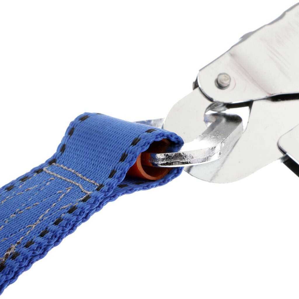 Adjustable Outdoor Climbing Safety Harness Belt Lanyard with Carabiner Buckle