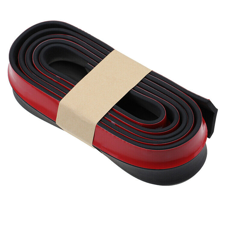 Front Bumper Spoiler Chin Splitter Trim Body Protector Universal 8.2ft Strip