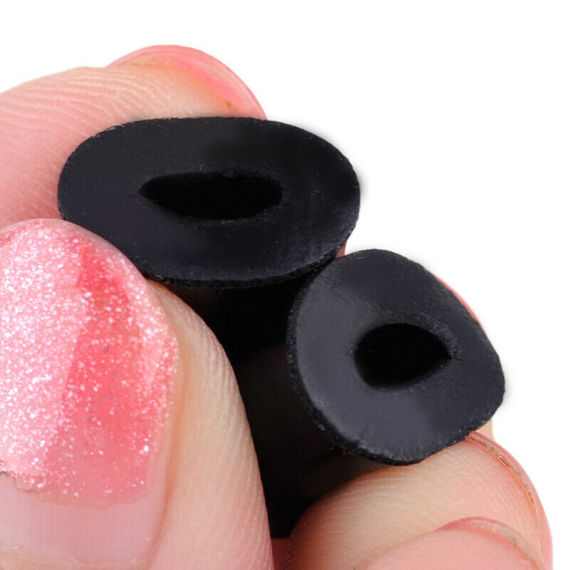 5 Pairs Noise Memory Foam In-ear Earphones Earbuds Tips Eartips Earplug Black
