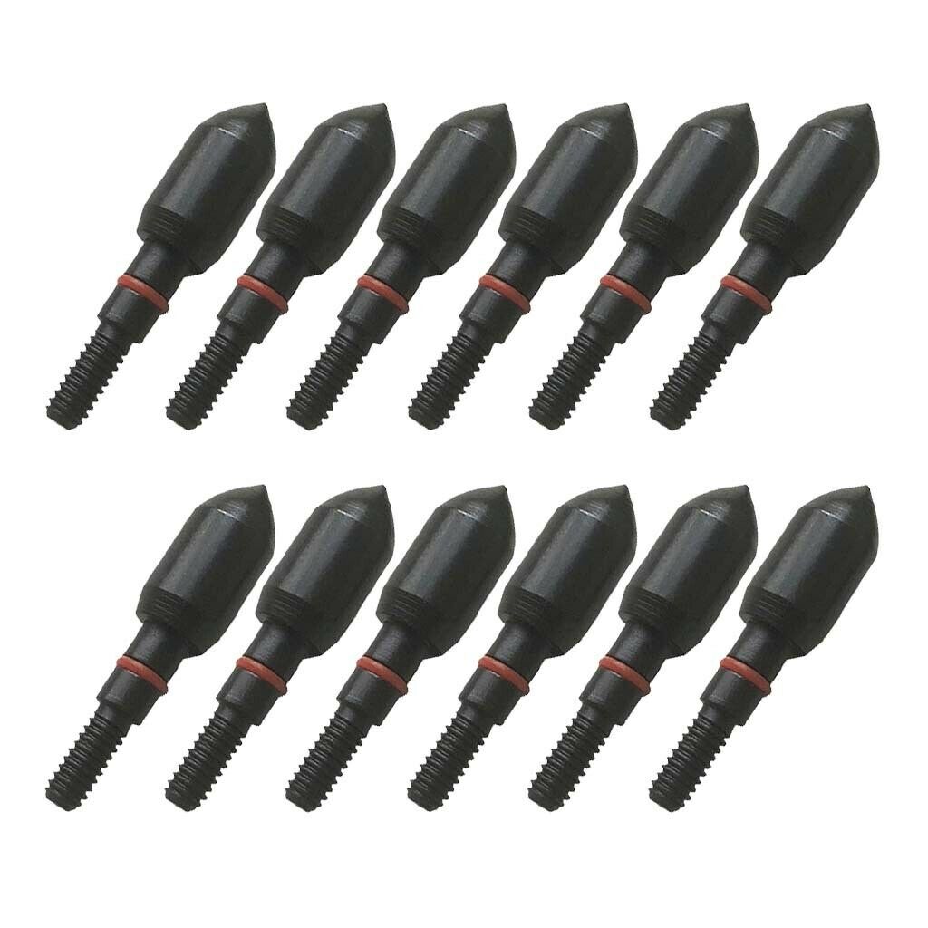 12pcs Replacement Archery Arrow Head for Outdoor Target Shooting 125 Grain