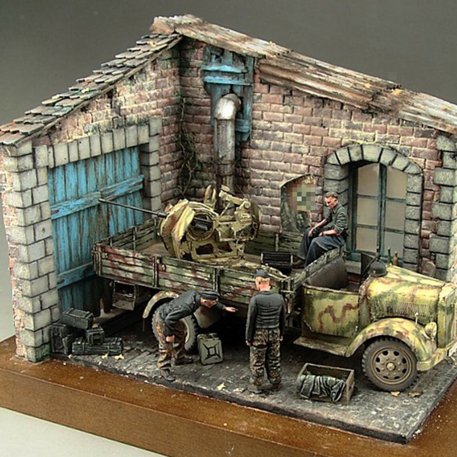 Hobby Building Puzzles Kits Ruins House Architecture 1/35 Scale War Layouts