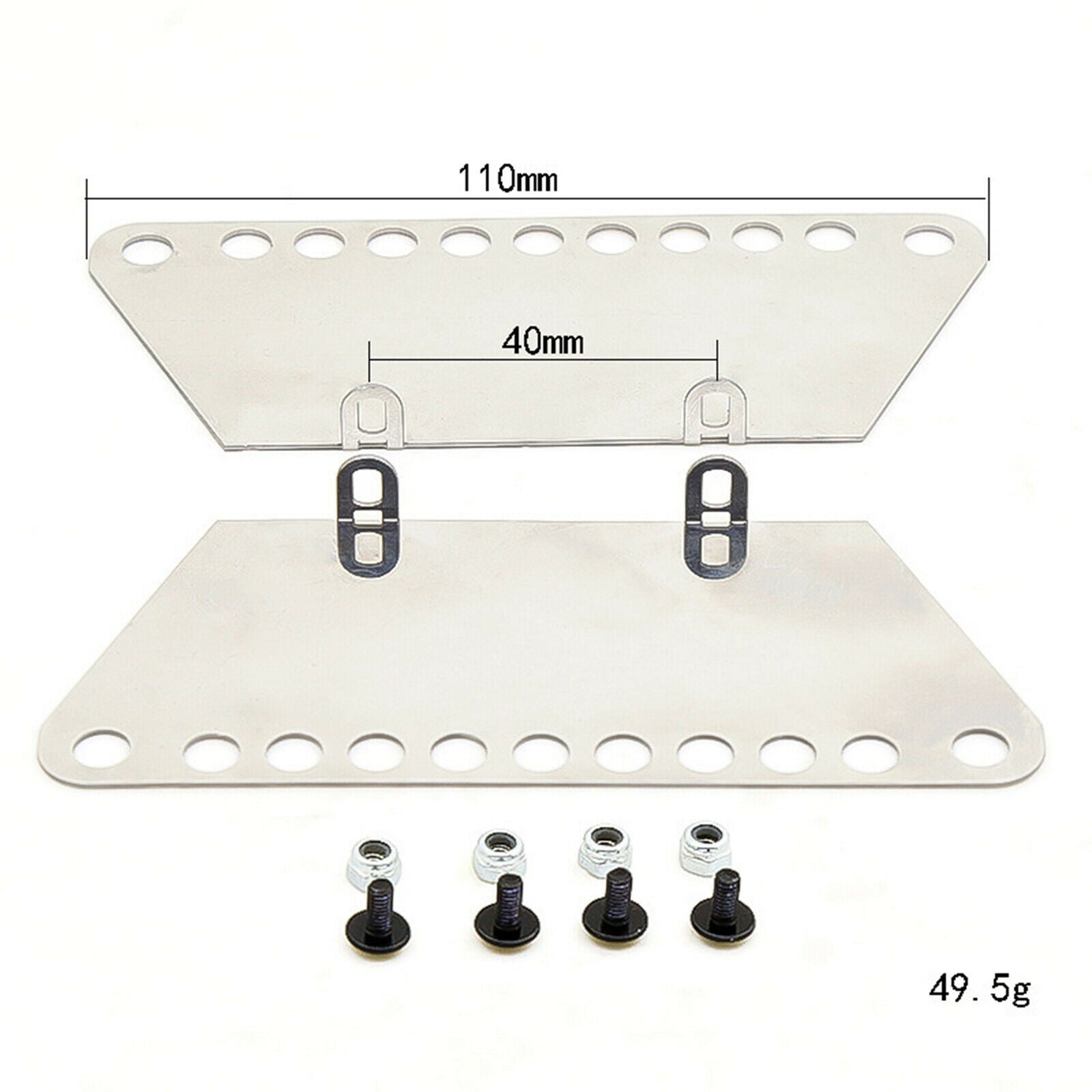1 Pair New Metal Pedal Side Board for 1/12 MN D90 D91 RC Car Upgrade Parts