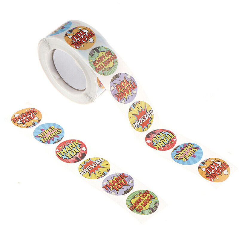 500Pcs/Roll Sealing Label Stickers Thank you Adhesive Stickers Decor Stic.l8