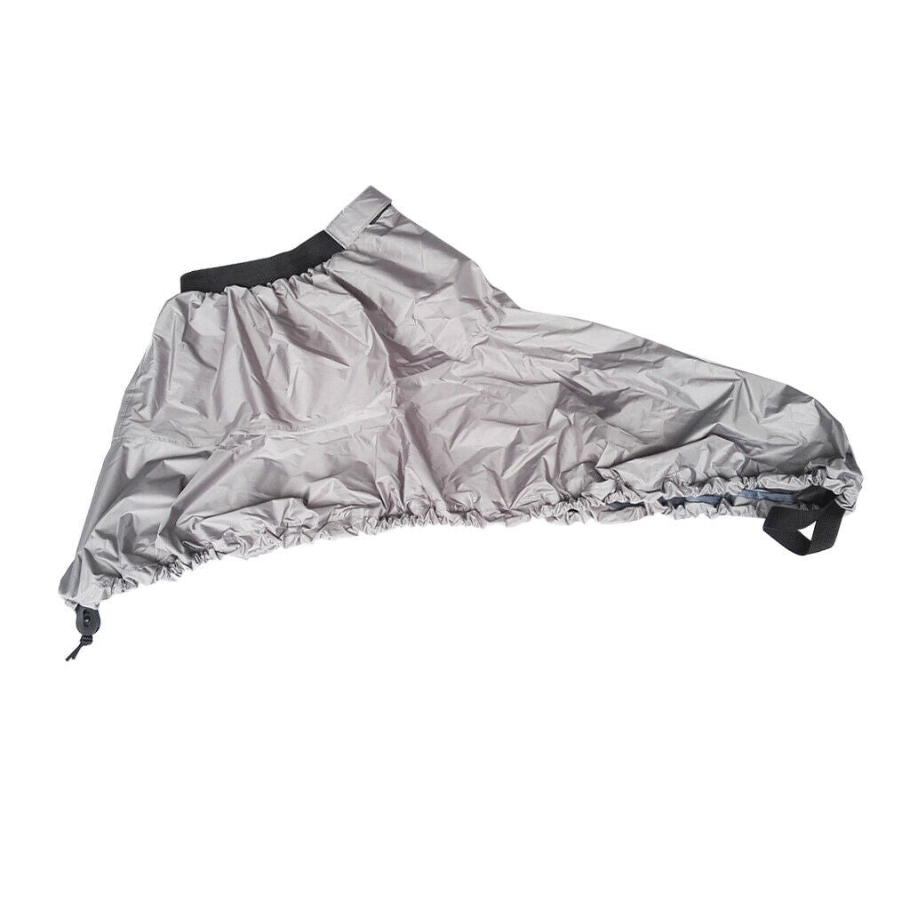 2X Universal Adjustable Kayak Canoe Boat Cockpit Spray Skirt Deck Cover S Gray