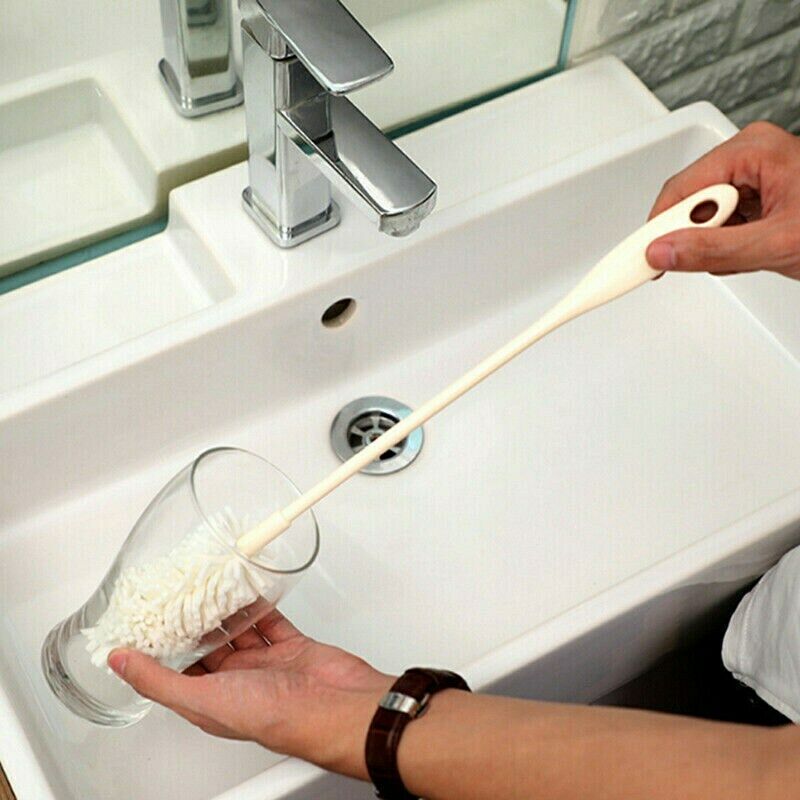 39.5CM Cleaning Glass Bottle Cup Brush Cleaner Kitchen Sponge Long Handle