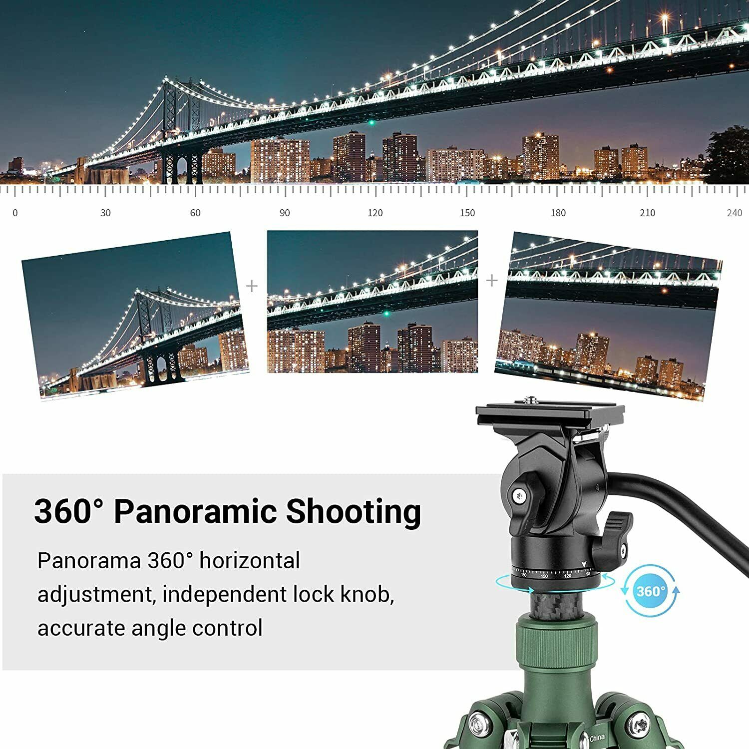 SmallRig Tripod Fluid Head Pan Tilt Head w/ QR Plate for Arca DSLR Cameras -3259