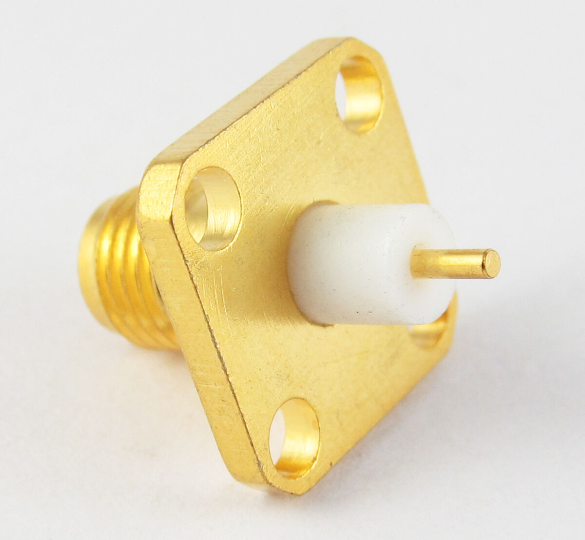 6pcs SMA RP-Female Chassis Panel Receptacle 4 Pole Solder RF Connector Adapter