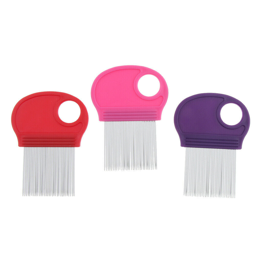 3Pcs Stainless Flea Fine Toothed Cleaning Comb Pet Cat Puppy Hair Brush Pet