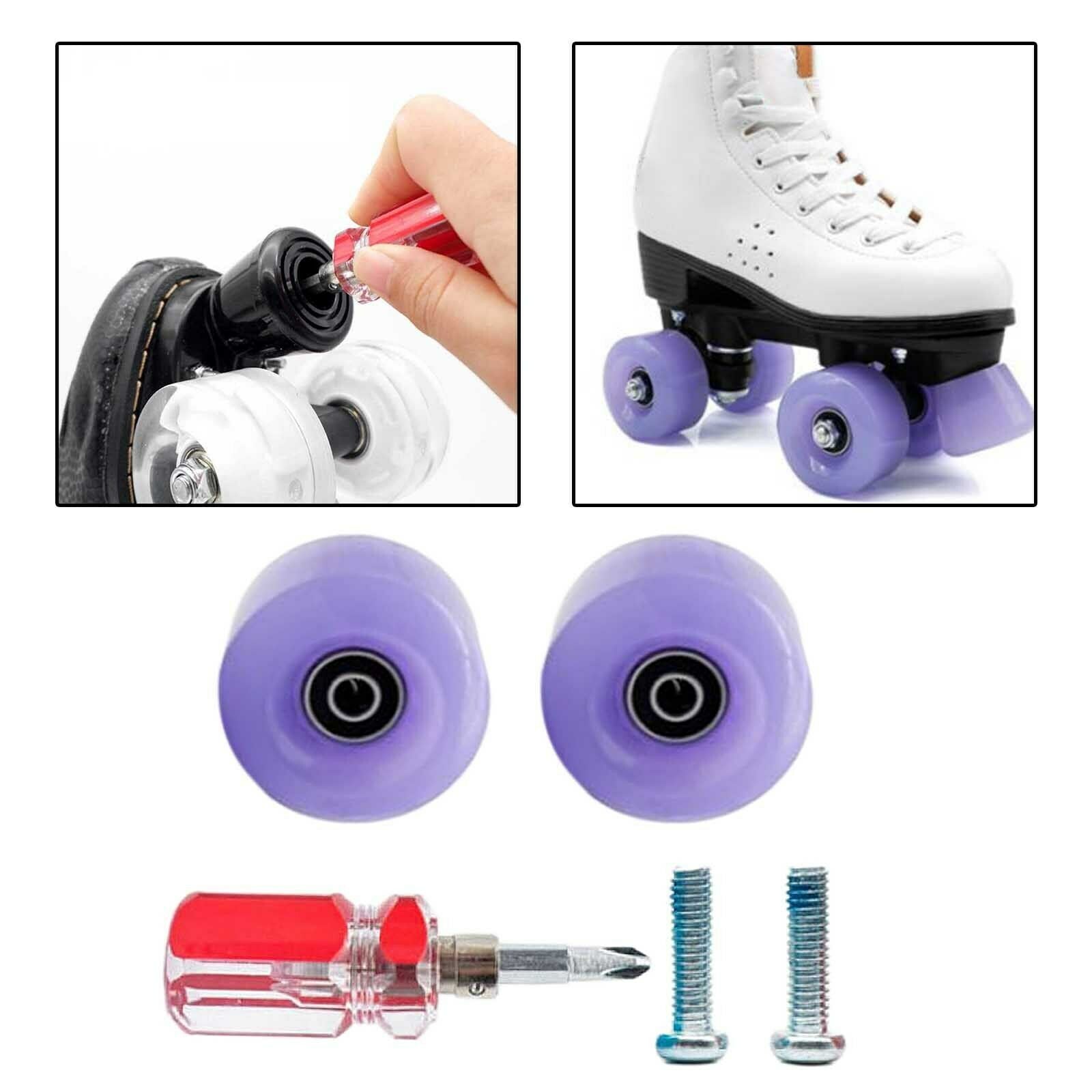 2pcs Skates Top Stopper Skate Brake Block Stopping Pads Accessories Purple