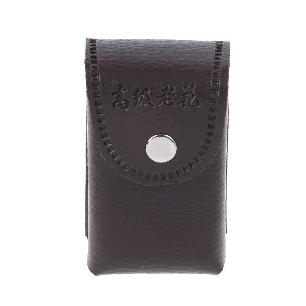 Faux Leather Press Buckle Folding Eyeglasses Case Glasses Box Presbyopic .l8