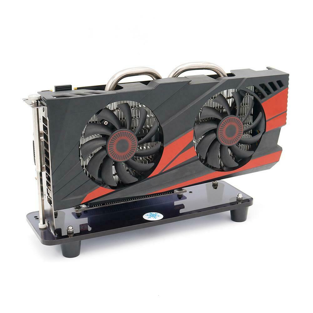 PCI-E3.0 16X Riser Card Cooler Stand Vertical Graphics Card Holder Bracket