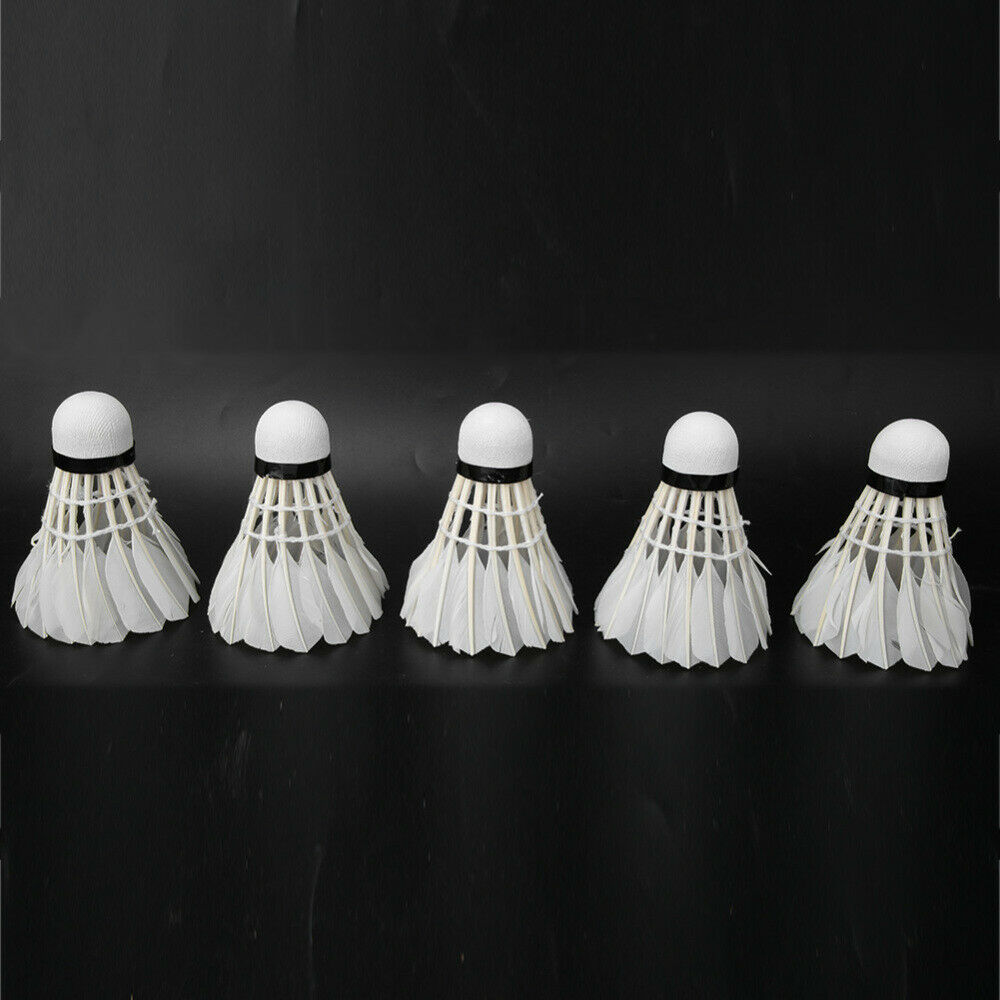 5PCS Durable Feather Badminton Ball Shuttlecock Birdies Sports Training Game