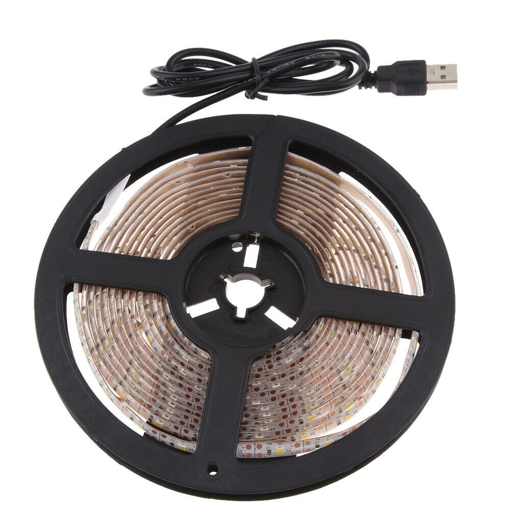 DC 5V USB RGB 60SMD/M Waterproof LED Strip Light TV Back Lighting Kit 4Meter