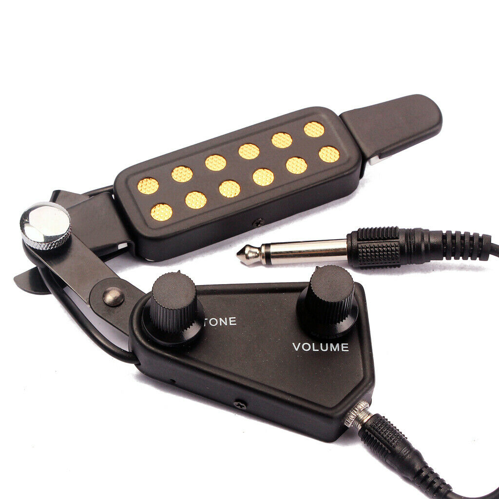 12 Holes Guitar Transducer Pickup Pickup With  Cable For Acoustic Guitar,