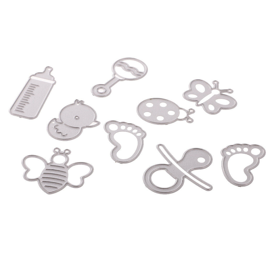 9x Metal Cutting Dies Stencil for Scrapbooking Embossing Album Paper Card