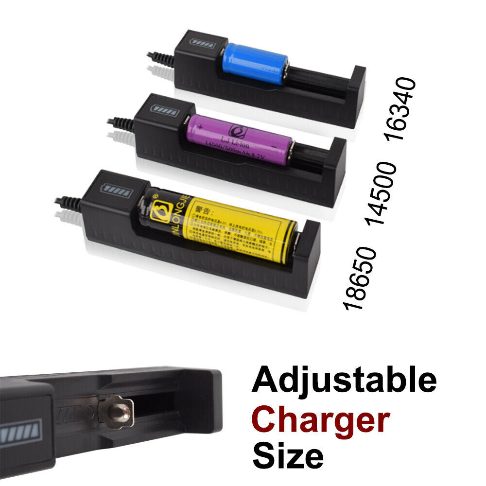 Battery Charger USB Battery Adapter LED Smart Chargering For 18650 26650