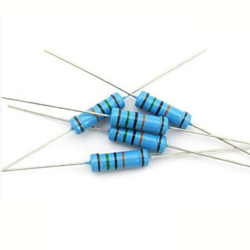 1250pcs 1% 1/4W Watt Metal Film Resistor Resistance 1R to 1M Ohm/Ω 25 Assort Kit