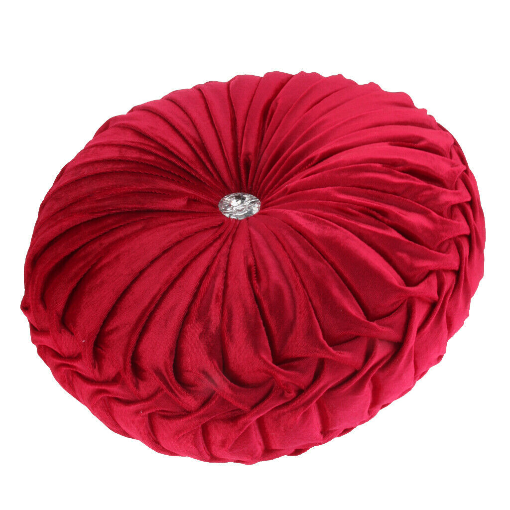 Home Round Floor Cushion Seat Pillow Chair Futon Window Pad Red