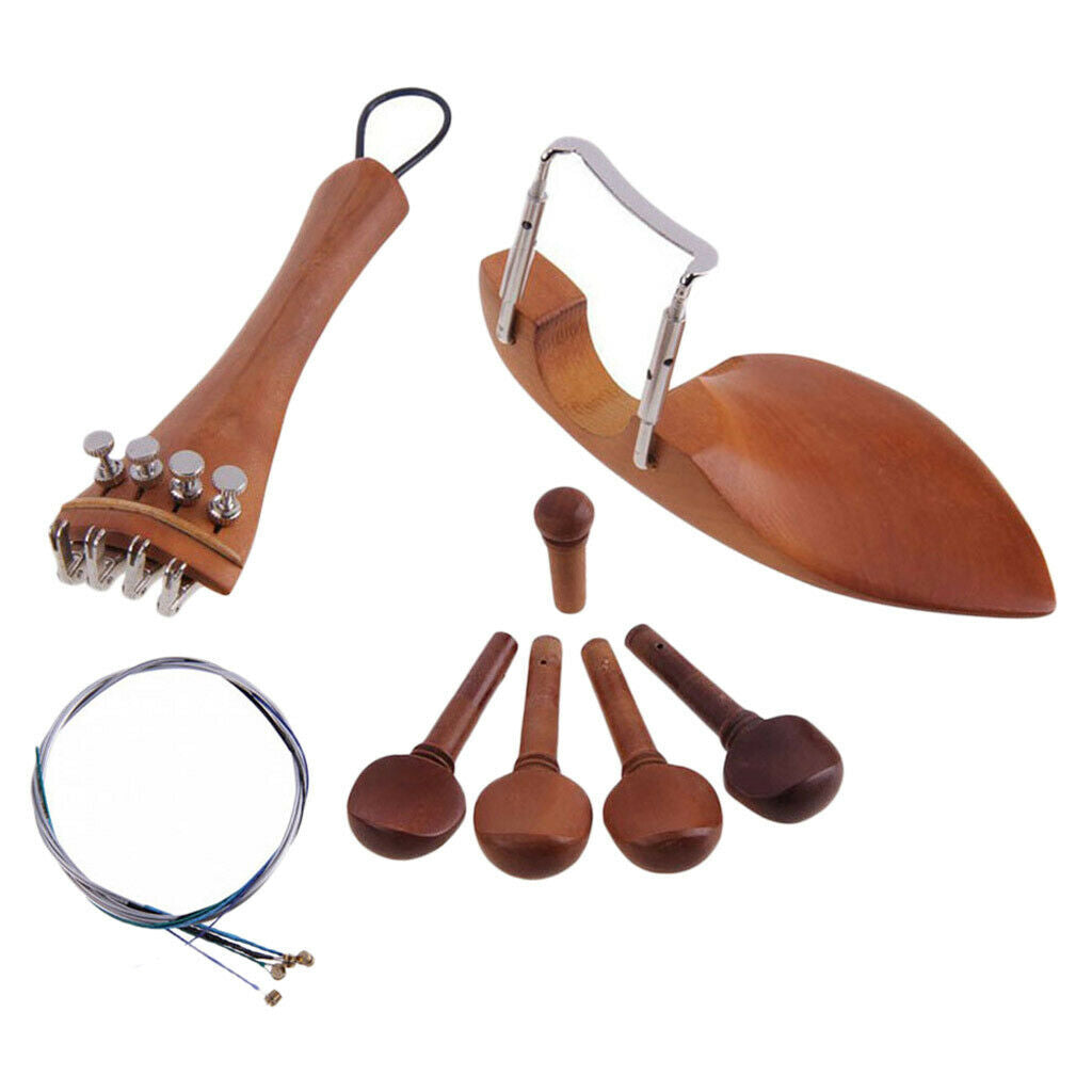 Violin Jaw Pad Tail Piece Fine Tuner Thread Winding Violin Accessory Stringed