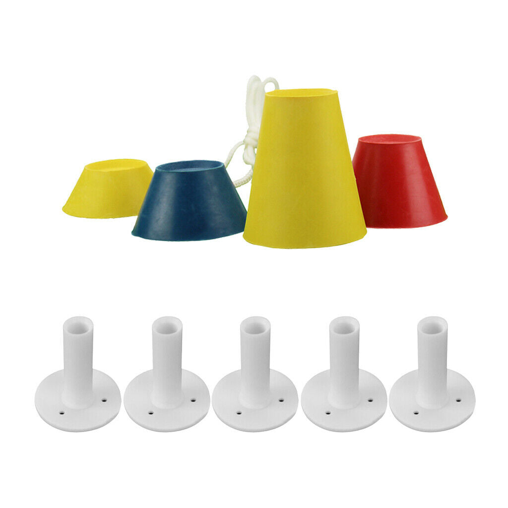 9Pcs Durable Stable Golf Winter Tee Day Tee Mat Tee Holder Accessories