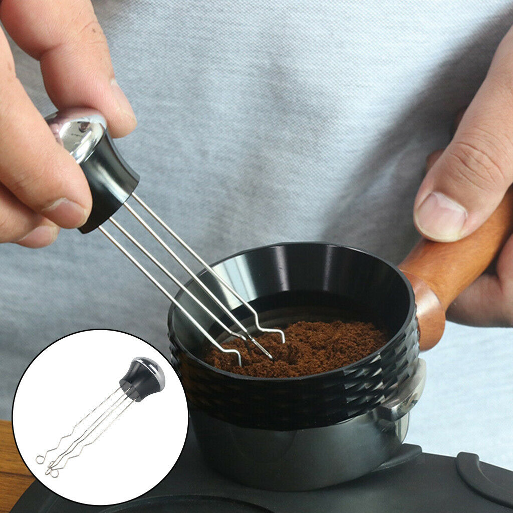 Stainless Steel Coffee Tamper Needle Leveler Tool Needle Type for Cafe