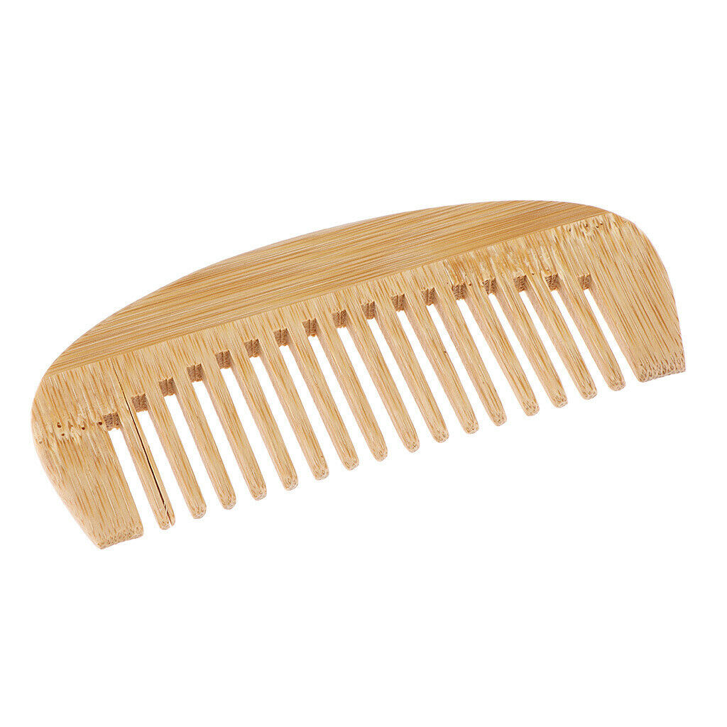 Beard and hair comb 100% natural bamboo oily hair and