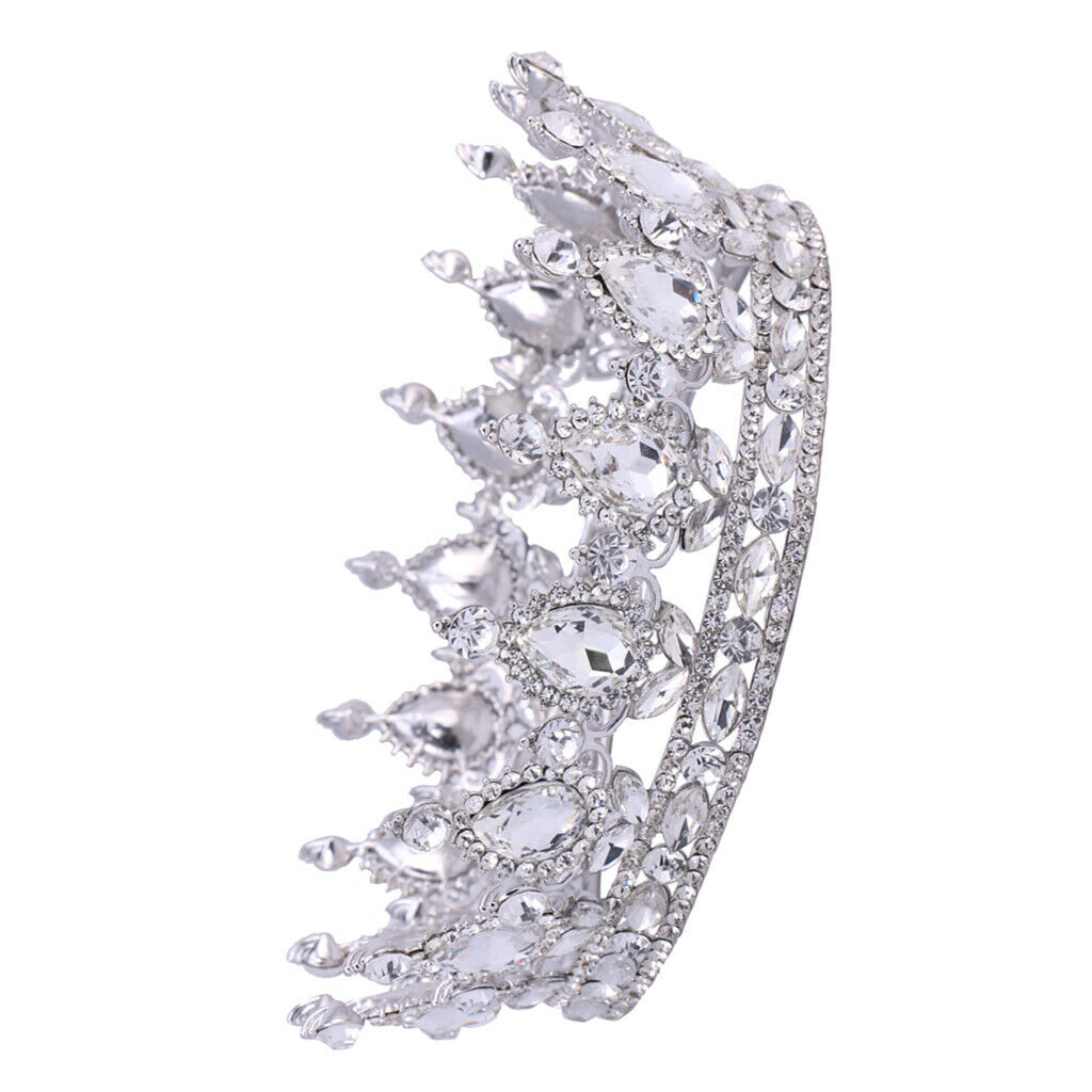 Sparking Full Crystal Wedding Bridal Hair Tiara Crown Headband Hair Jewelry
