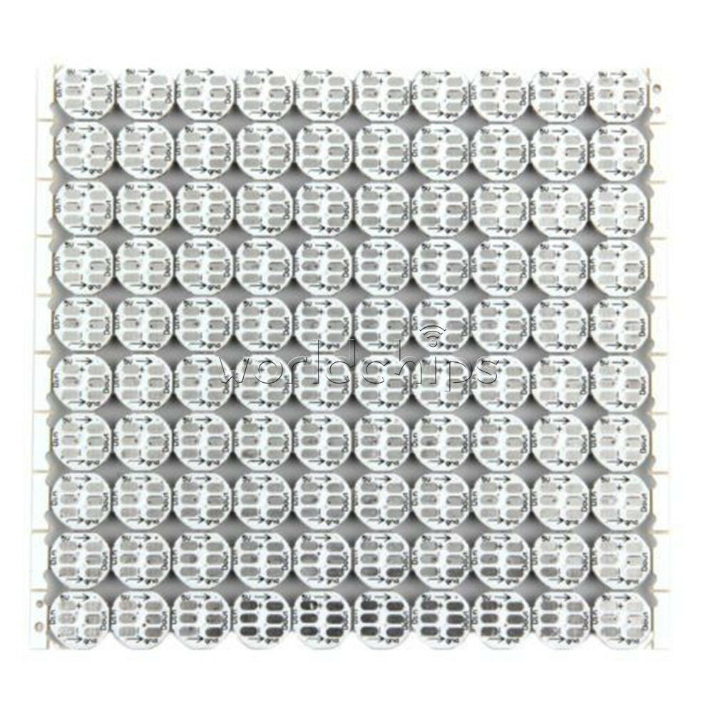 50pcs WS2812B 5050 RGB LED &PCB Board 1-LED 10x3mm Module Pixel Light 5V for DIY