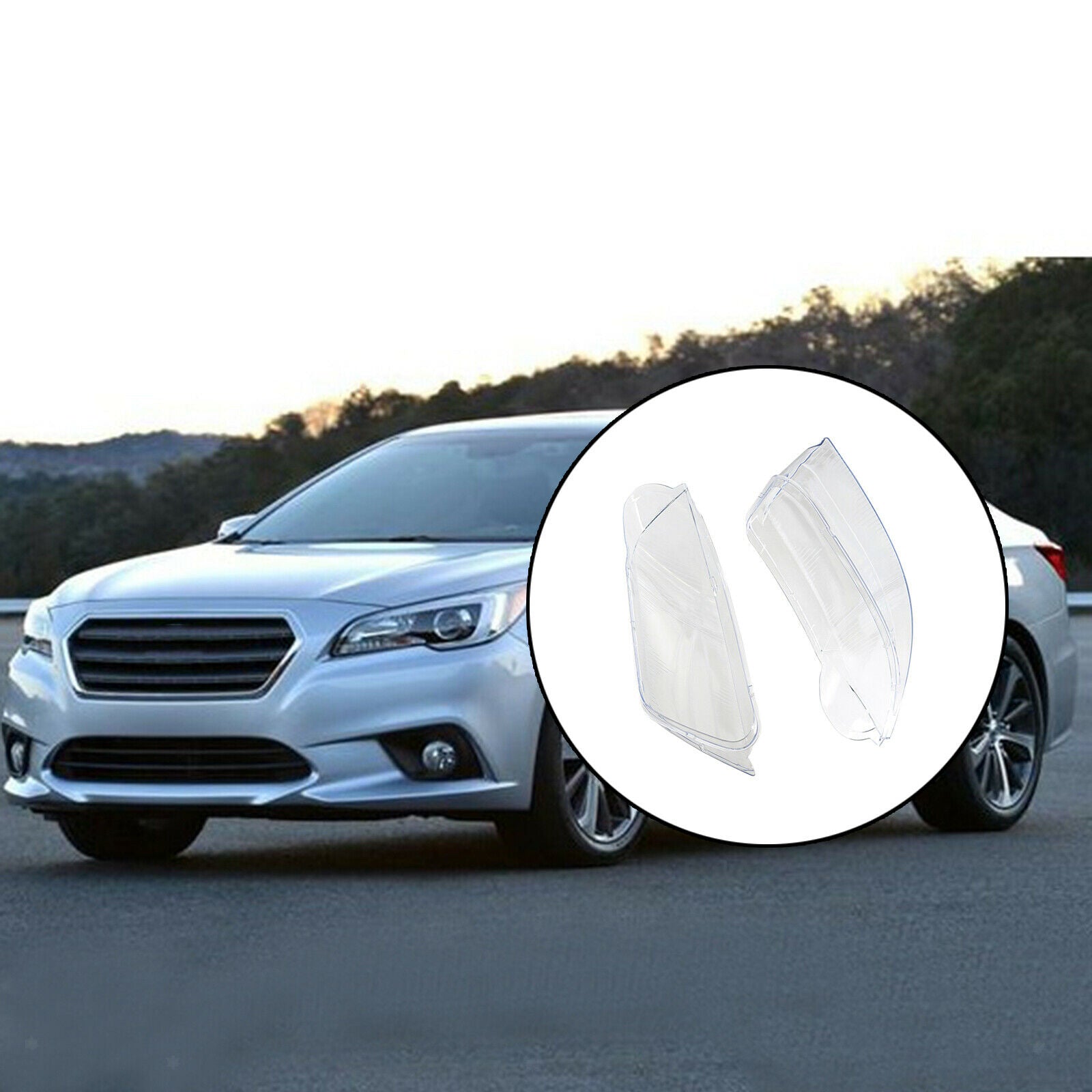 2x front headlight lens cover L&R replacement for VW Passat 2001-2005