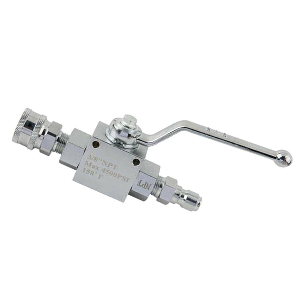 Universal 158Â°F 4500PSI 3/8" NPT Plating Ball Valve With Fixing Holes