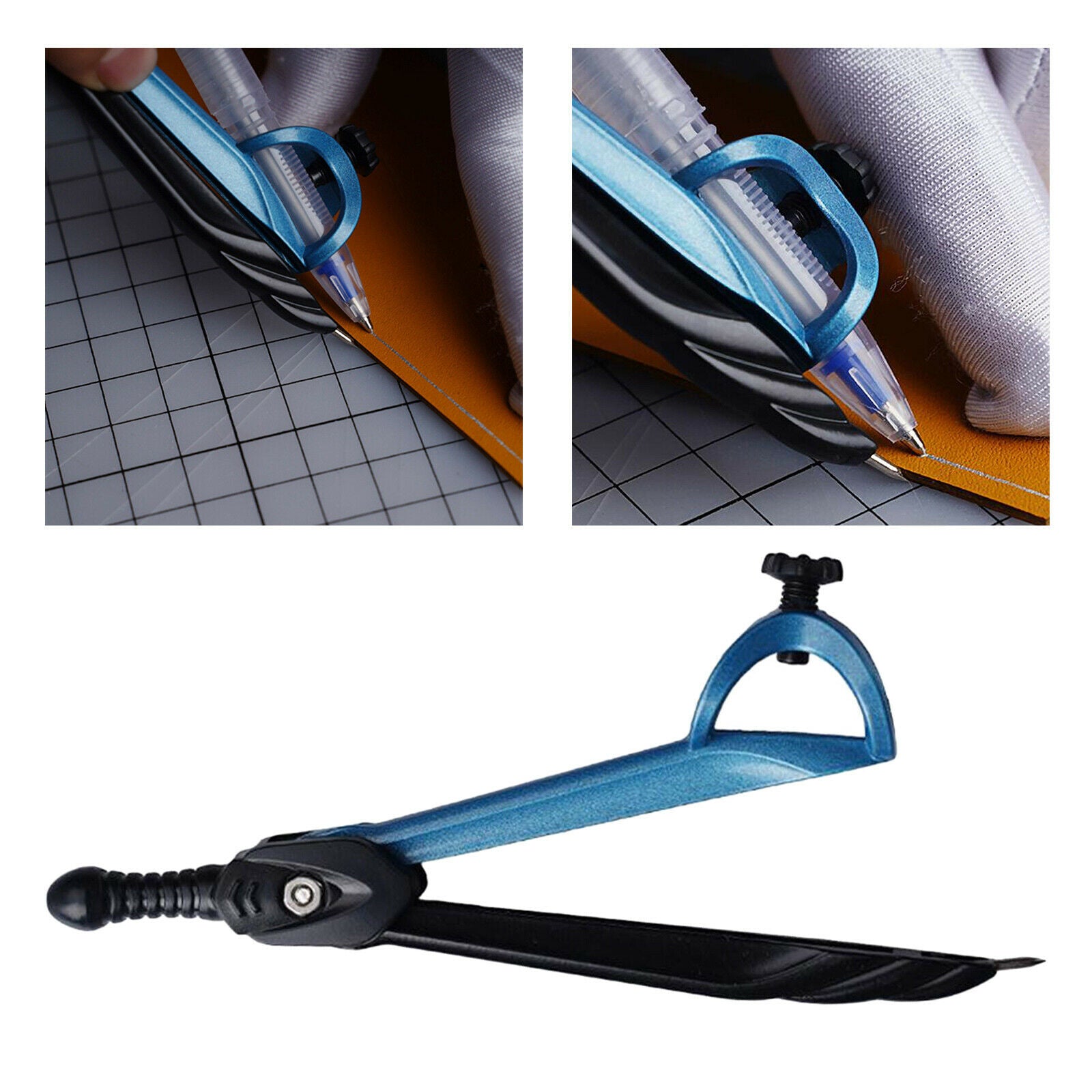 6 inch Professional Spring Wing Divider/Scriber with Pencil Holder, All Metal
