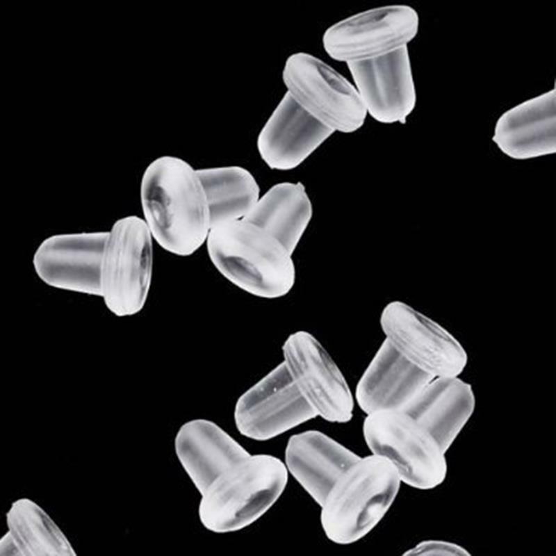Bullet Plastic safety earring backs 100pc 50pair.l8