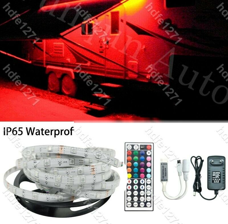 Premium RV LED Awning Light Set -w/ IR Remote control 44 key  RGB 16' 5050