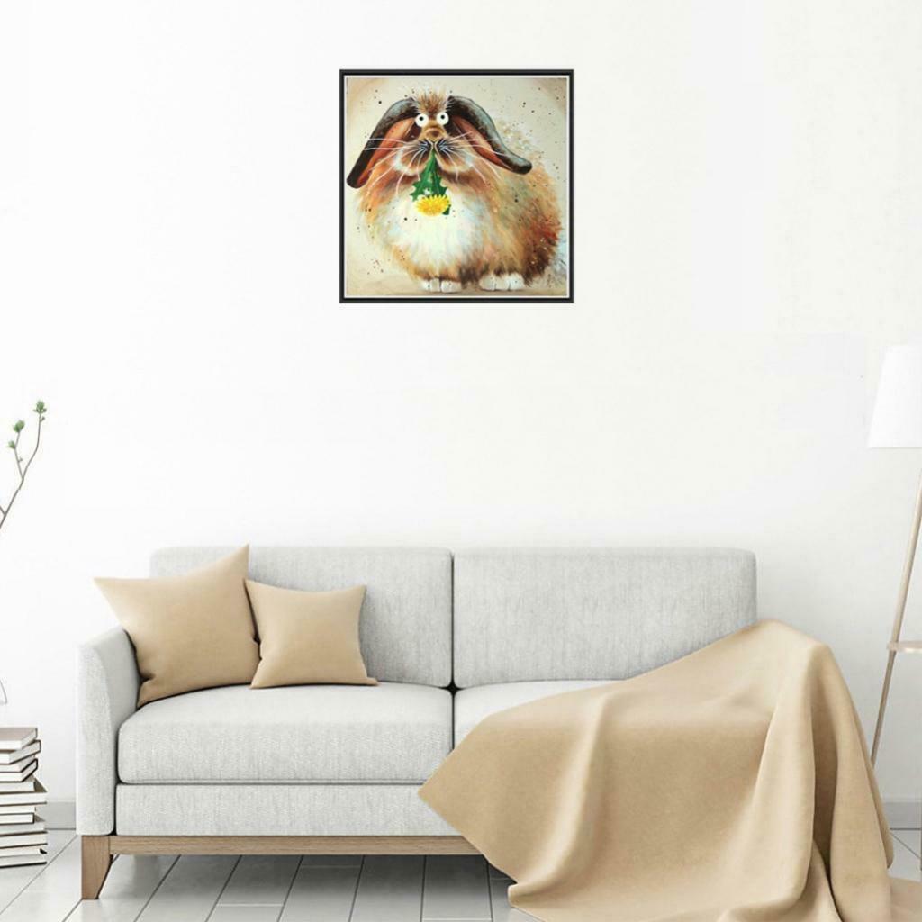 5D DIY Diamond Painting Kit Cross Craft Stitch Art Decor Animal Cat