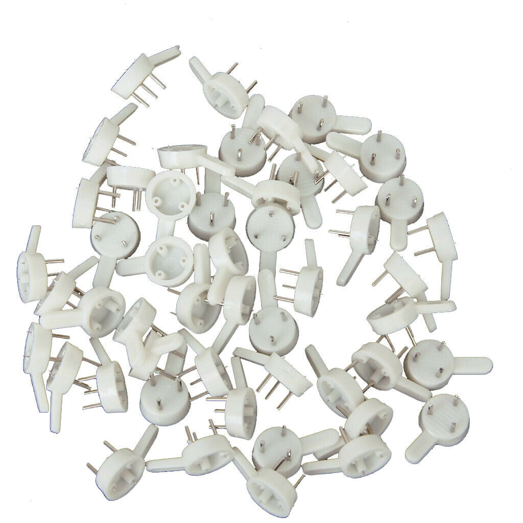 Approx. 50pcs Picture Photos Frame Wall Hanging Hooks 25mm White