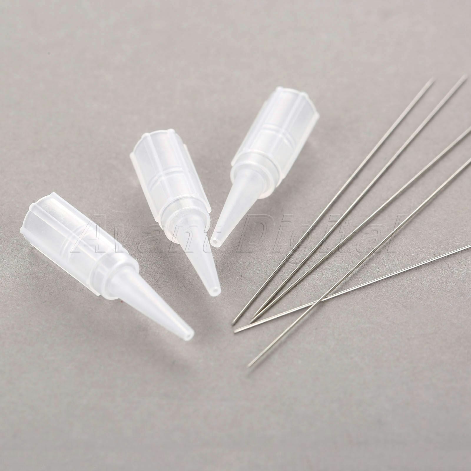 50pcs 0.4mm 1R Eyebrow Tattoo Training Needles 50pcs Round Mouth 1R Needle Tips