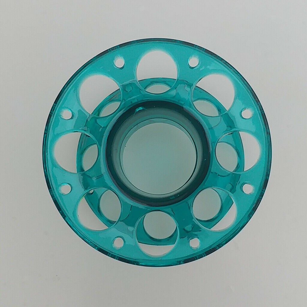 2pcs Diving Finger Spool Tech Dive Freediving Line Guide Holder Transparent Blue