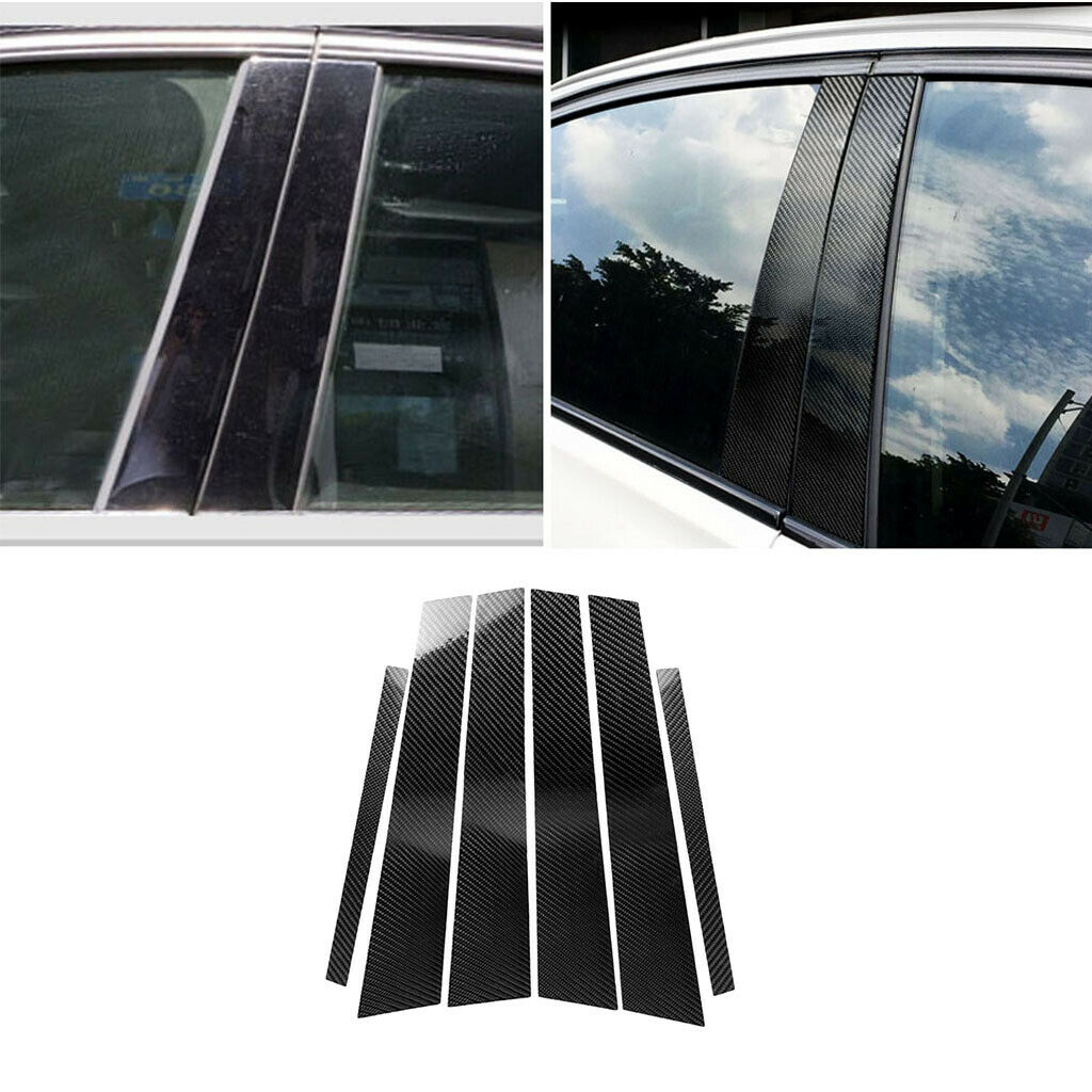 Black -  Window Pillars Covers Trims For BMW 3 5 Series F07 E60 E70 F16 F15