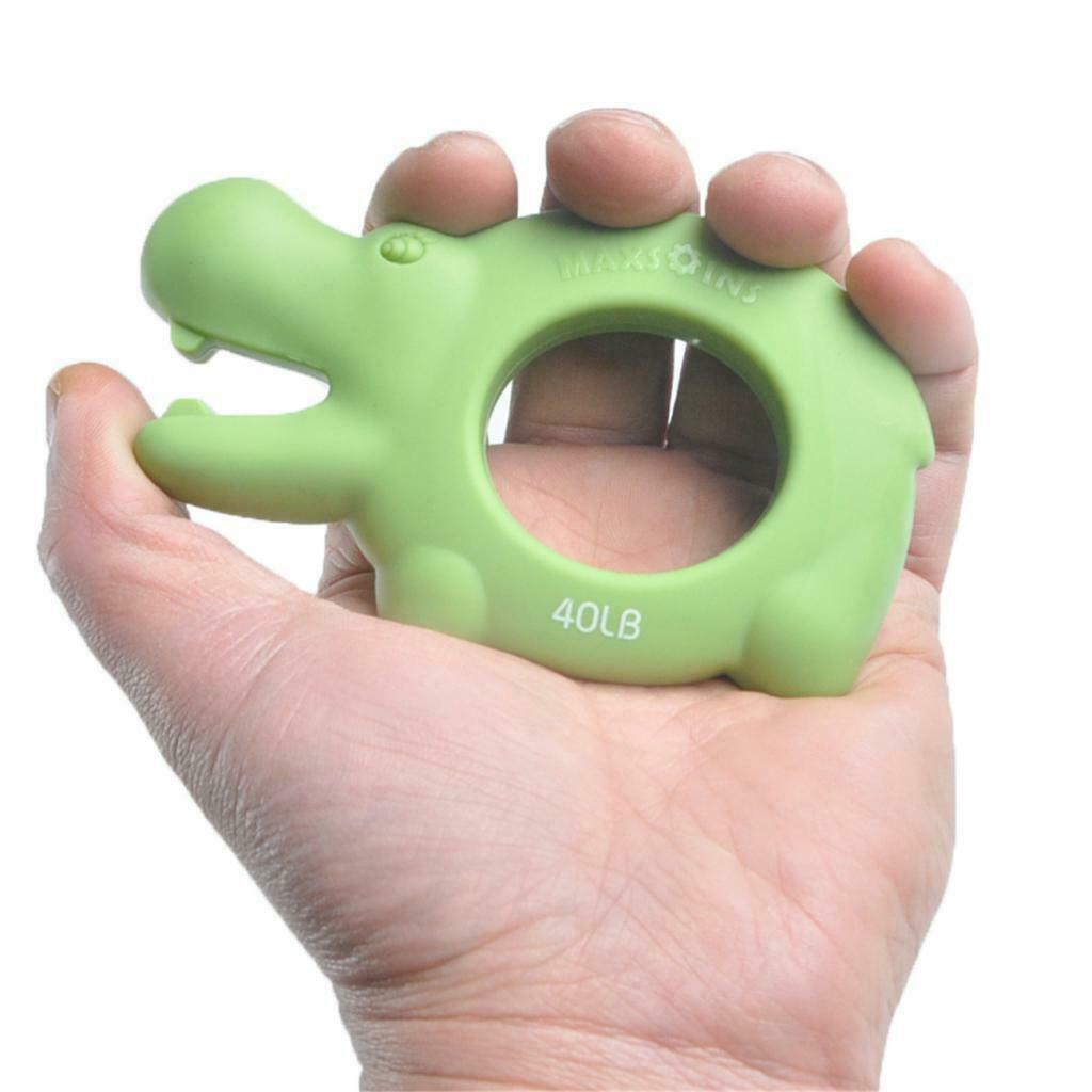 Strength Finger Silicone Hand Grip Muscle Power Training Exerciser Green